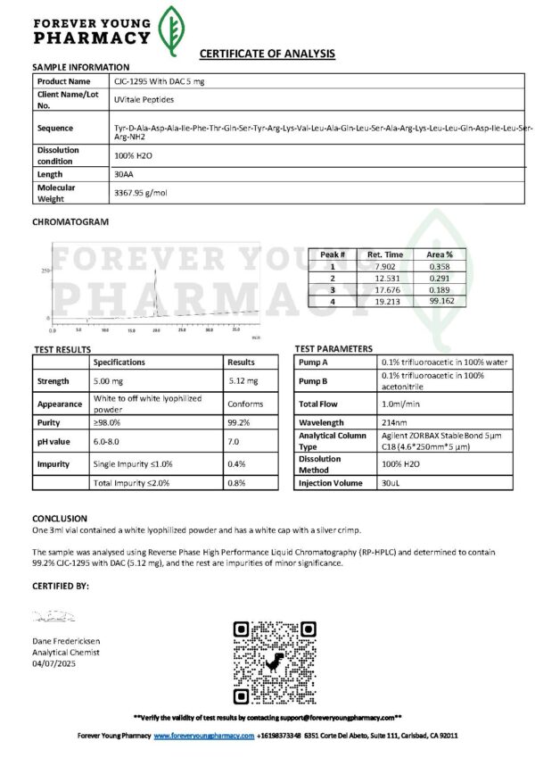 CJC-1295 + DAC 5mg - Image 3